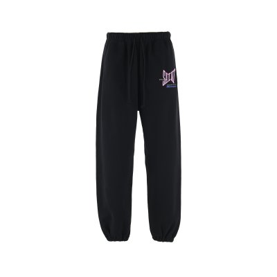 画像1: SAINT Mxxxxxx (RIBON SAINT SWEAT PANTS) BLACK