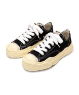 Maison MIHARA YASUHIRO ("HANK" VINTAGE COLOR SOLE CANVAS LOW-TOP SNEAKER) BLACK