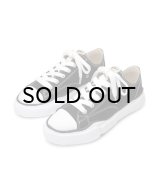 Maison MIHARA YASUHIRO ("PETERSON" OG SOLE CANVAS LOW SNEAKER) BLACK