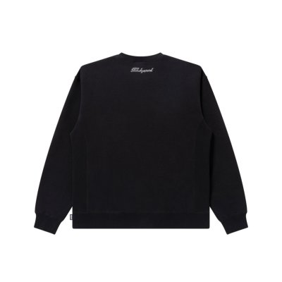 画像2: BLACK EYE PATCH (RHINESTONE B EMBLEM CREW SWEAT) BLACK