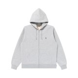 BLACK EYE PATCH (SMALL OG THERMAL ZIP HOODIE) H.GREY