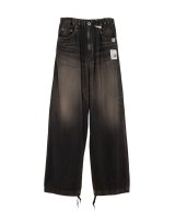 Maison MIHARA YASUHIRO (Light Denim Wide Pants) BLACK