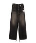 画像1: Maison MIHARA YASUHIRO (Light Denim Wide Pants) BLACK (1)