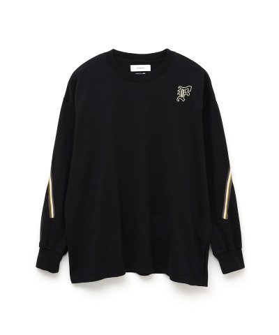 画像1: FACETASM (MINI RIB LONG SLEEVE TEE) BLACK