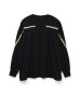 画像2: FACETASM (MINI RIB LONG SLEEVE TEE) BLACK (2)