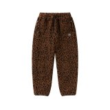 BLACK EYE PATCH (OG LABEL LEOPARD BOA FLEECE PANTS) LEOPARD