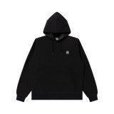 BLACK EYE PATCH (SMALL OG FLEECE HOODIE) BLACK