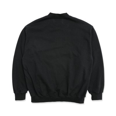 画像2: HOMBRE NINO (ZIP UP CREW NECK "RUBBER LOGO") BLACK