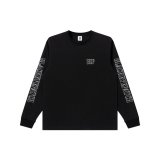 BLACK EYE PATCH (STENCIL LOGO L/S TEE) BLACK