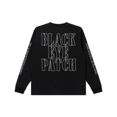 画像2: BLACK EYE PATCH (STENCIL LOGO L/S TEE) BLACK