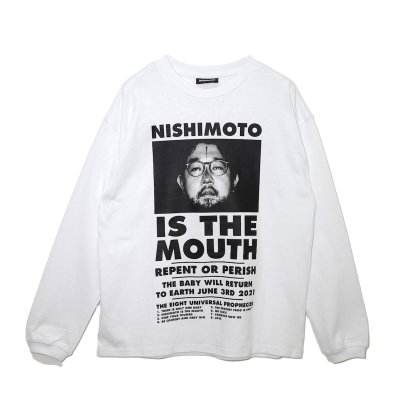 画像1: NISHIMOTO IS THE MOUTH (CLASSIC L/S T-SHIRT) WHITE