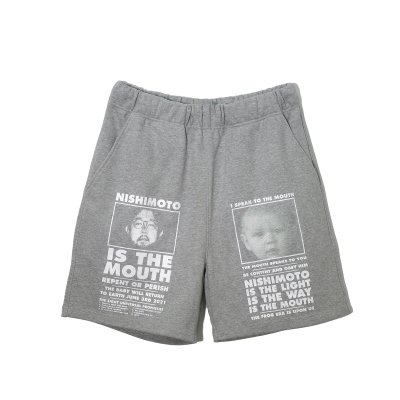 画像1: NISHIMOTO IS THE MOUTH (CLASSIC SWEAT SHORTS) GREY