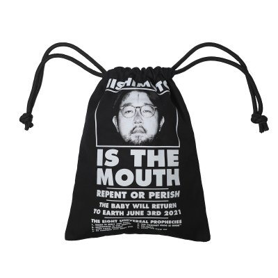 画像1: NISHIMOTO IS THE MOUTH (BIG DRAWSTRING BAG) BLACK