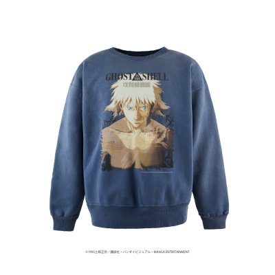 画像1: SAINT Mxxxxxx (GS_GHOST IN THE SHELL CREW NECK SWEAT) NAVY