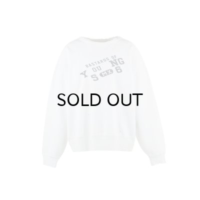 画像1: SAINT Mxxxxxx (BJ_YOUNG CREW NECK SWEAT) WHITE