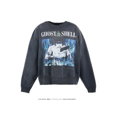 画像1: SAINT Mxxxxxx (GS_GHOST IN THE SHELL CREW NECK SWEAT) BLACK