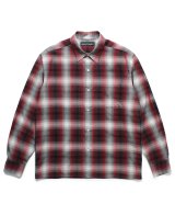 WACKO MARIA (REGULAR COLLAR SHIRT L/S TYPE-5) RED