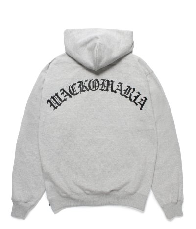 画像2: WACKO MARIA (HEAVY WEIGHT FULL ZIP HOODED SWEAT SHIRT TYPE-4) GRAY