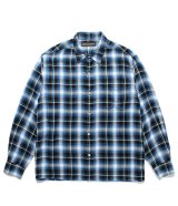 WACKO MARIA (REGULAR COLLAR SHIRT L/S TYPE-4) BLUE