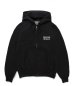 画像2: WACKO MARIA (HEAVY WEIGHT FULL ZIP HOODED SWEAT SHIRT TYPE-4) BLACK (2)