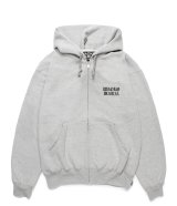 WACKO MARIA (HEAVY WEIGHT FULL ZIP HOODED SWEAT SHIRT TYPE-4) GRAY