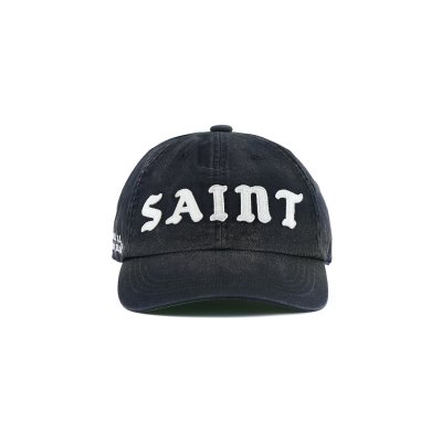 画像1: SAINT Mxxxxxx (SAINT 6PANEL CAP) BLACK