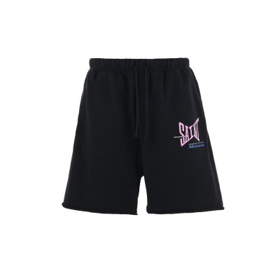 画像1: SAINT Mxxxxxx (RIBON SAINT SWEAT SHORTS) BLACK