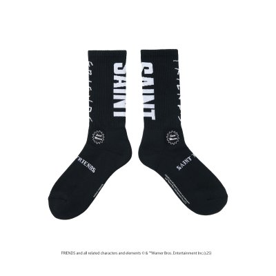 画像1: SAINT Mxxxxxx (FRD_FRIENDS SOCKS) BLACK