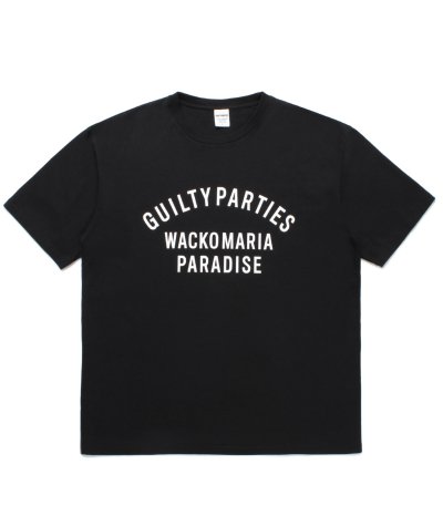 画像1: WACKO MARIA (WASHED HEAVY WEIGHT CREW NECK T-SHIRT TYPE-10) BLACK