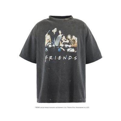 画像1: SAINT Mxxxxxx (FRD_FRIENDS SS TEE) BLACK