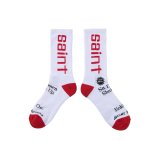 SAINT Mxxxxxx (SIT DOWN SOCKS) WHITE