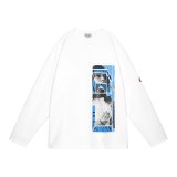 C.E (WASHED HAND LONG SLEEVE) WHITE