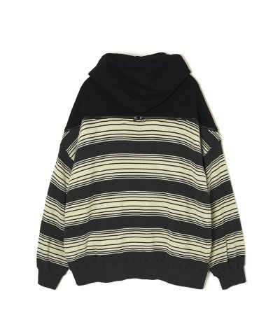 画像2: FACETASM (WAFFLE KNIT ZIP HOODIE) BLACK