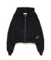 画像1: FACETASM (CROPPED ZIP-UP HOODIE) BLACK (1)