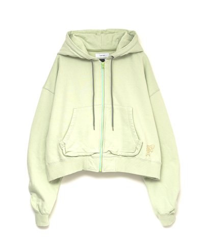 画像1: FACETASM (CROPPED ZIP-UP HOODIE) MINT