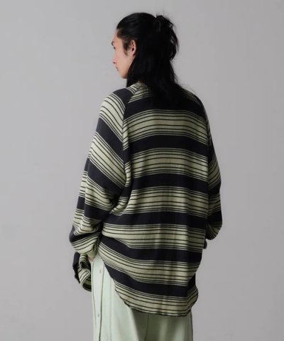 画像2: FACETASM (LAYERD WAFFLE KNIT CARDIGAN) CHA-MINT