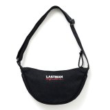 LASTMAN (LOGO EMBROIDERED SHOULDER BAG) BLACK