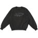 画像1: LQQK STUDIO (WASHED FLEECE CREWNECK) BLACK (1)