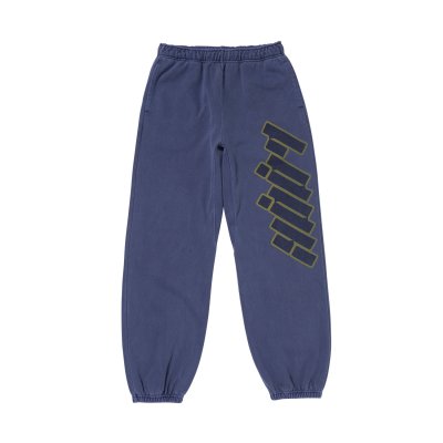 画像1: LQQK STUDIO (WASHED FLEECE PANTS) BLUE