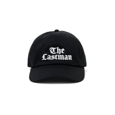 画像1: LASTMAN (EMBROID DAD CAP -LM TIMES-) BLACK