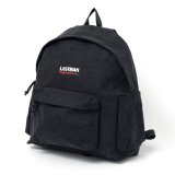 LASTMAN (LOGO EMBROIDERED BAGPACK) BLACK