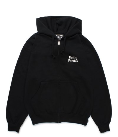 画像2: WACKO MARIA (HEAVY WEIGHT FULL ZIP HOODED SWEAT SHIRT TYPE-6) BLACK