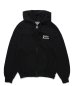 画像2: WACKO MARIA (HEAVY WEIGHT FULL ZIP HOODED SWEAT SHIRT TYPE-6) BLACK (2)