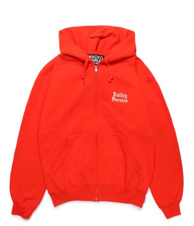 画像1: WACKO MARIA (HEAVY WEIGHT FULL ZIP HOODED SWEAT SHIRT TYPE-6) RED