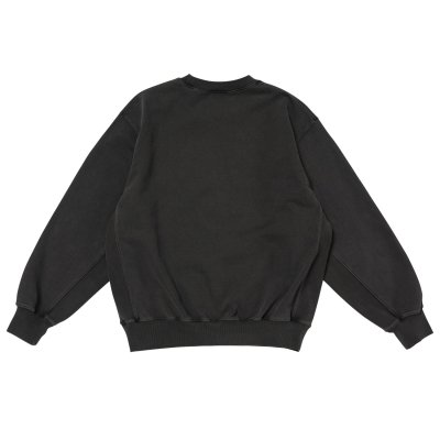 画像2: LQQK STUDIO (WASHED FLEECE CREWNECK) BLACK