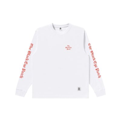 画像1: BLACK EYE PATCH (TIMES LOGO L/S TEE) WHITE