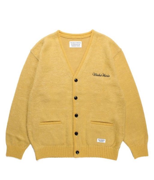 画像1: WACKO MARIA (MOHAIR CARDIGAN TYPE-2) YELLOW (1)