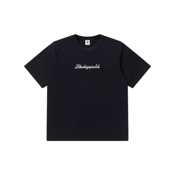 画像1: BLACK EYE PATCH (CHROMED SCRIPT EMBLEM TEE) BLACK (1)