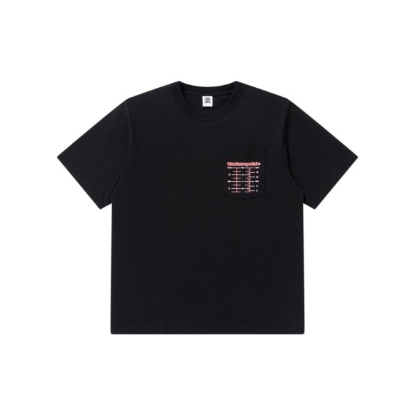 画像1: BLACK EYE PATCH (GLASSWARE LOGO POCKET TEE) BLACK (1)