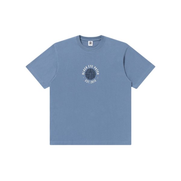 画像1: BLACK EYE PATCH (TITLED KAMON LOGO TEE) D.BLUE (1)